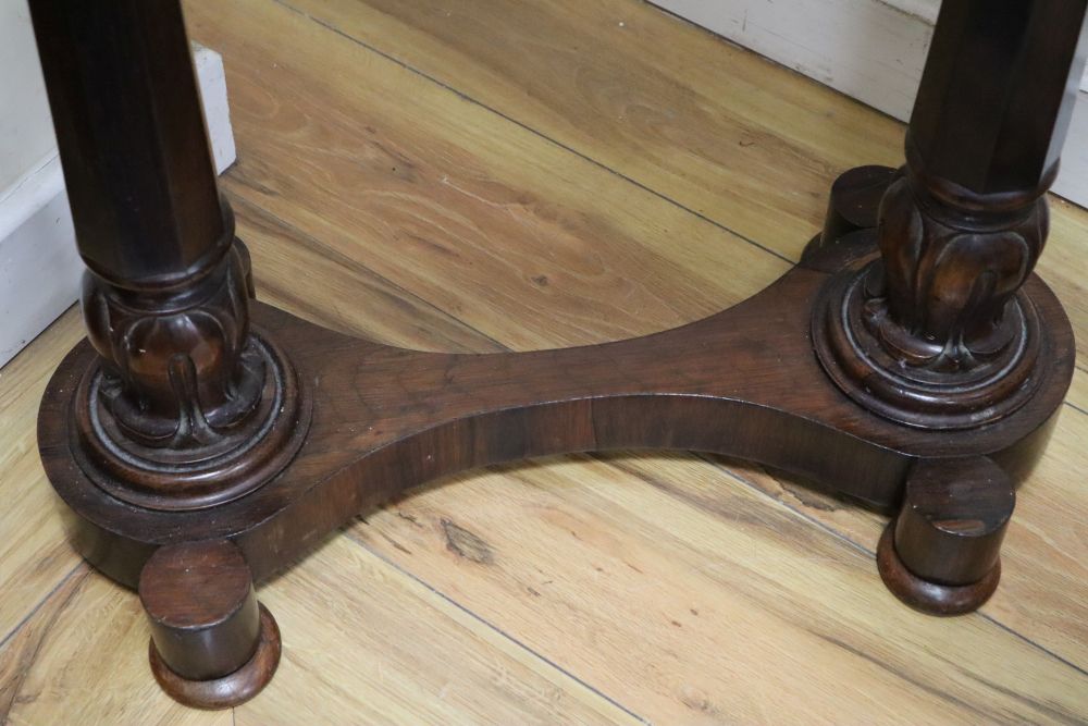 A Victorian and later mahogany work table, width 52cm, depth 36cm, height 70cm